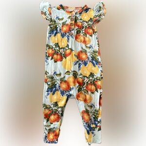 Posh Peanut Citrus Print Toddler/Baby Jumpsuit